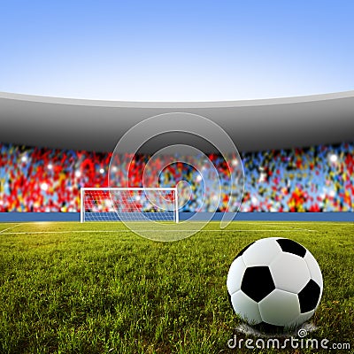 Soccer penalty kick Stock Photo