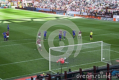Soccer - the penalty kick Editorial Stock Photo
