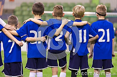 Soccer Penalty Kicks. Young Football Players. Young Boys Playing Tournament Soccer Match Editorial Stock Photo