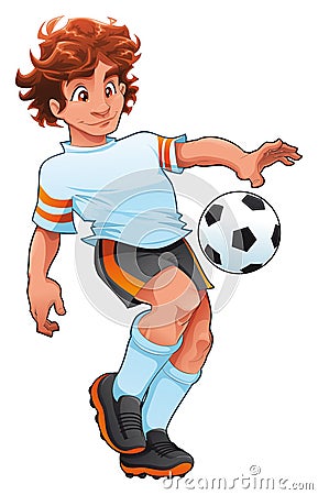 Soccer Player. Vector Illustration