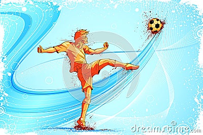 Soccer Player Vector Illustration