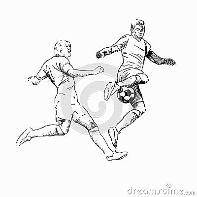 Soccer player. Vector Illustration