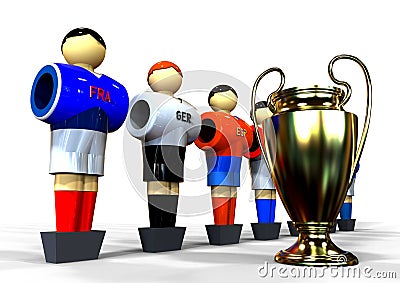 Soccer players concept Stock Photo