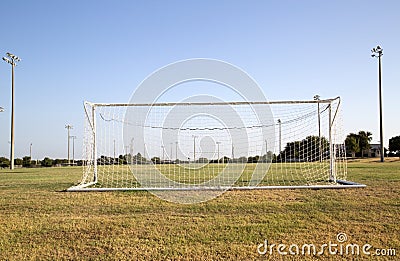 Soccer practice field Stock Photo