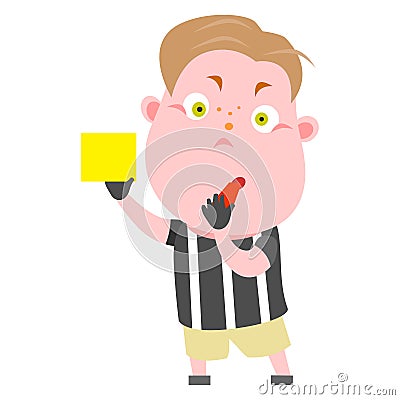 Soccer referee Vector Illustration