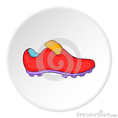 Soccer shoe icon, cartoon style Vector Illustration