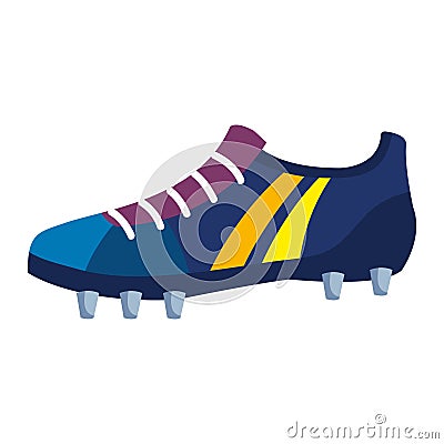 soccer shoe sport equipment Vector Illustration