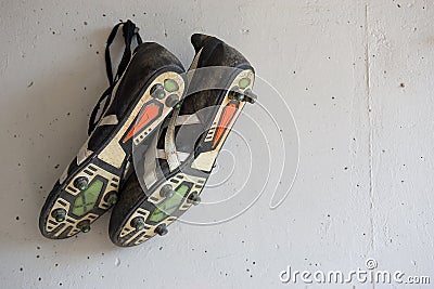 Soccer shoes Stock Photo