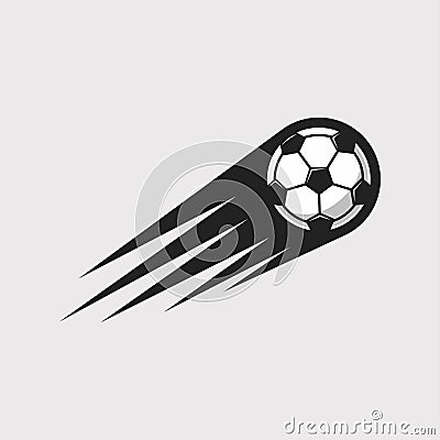 Soccer speed icon. Vector Illustration