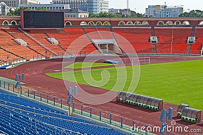 Soccer stadium Stock Photo