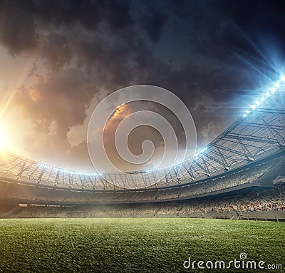 Soccer stadium 1 Stock Photo