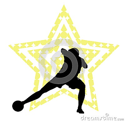 Soccer star concept Vector Illustration