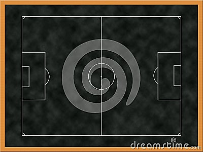 Soccer tactics board Stock Photo