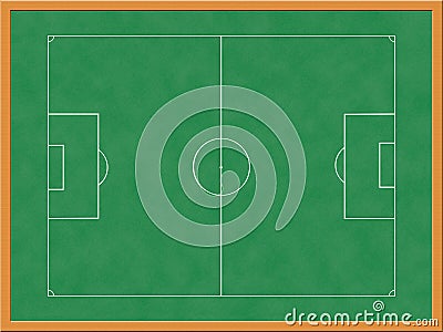 Soccer tactics board Stock Photo