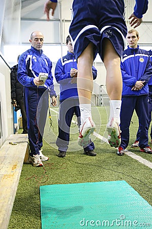 Soccer training Editorial Stock Photo