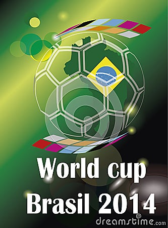 Soccer world cup Brazil 2014 countrys Vector Illustration