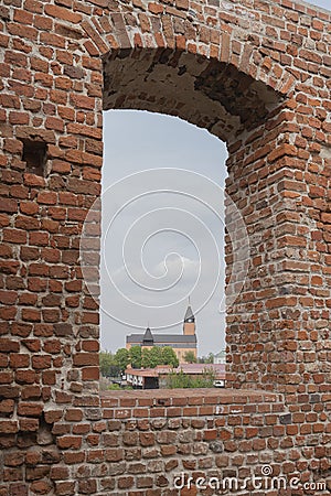 Sochaczew: The ruins of the Castle of the Dukes of Mazovia Editorial Stock Photo