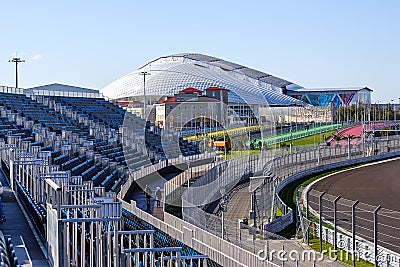 Sochi. Olympic Park. Facilities and attractions. Editorial Stock Photo