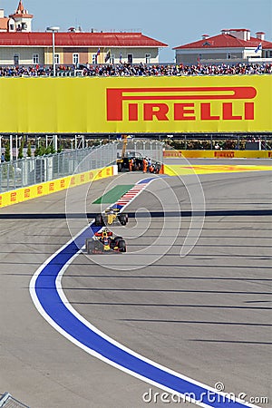 Max Verstappen of Red Bull Racing. Formula One. Sochi Russia. Editorial Stock Photo