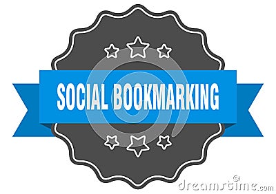 social bookmarking label Vector Illustration