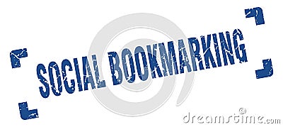 social bookmarking stamp Vector Illustration