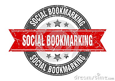 social bookmarking stamp Vector Illustration