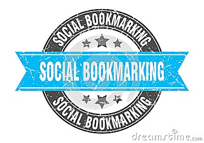 social bookmarking stamp Vector Illustration