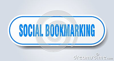social bookmarking sticker. Vector Illustration