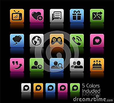 Social Communications Icons Vector Illustration