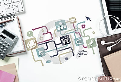 Social connection and networking Stock Photo