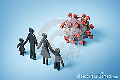 Social distancing for coronavirus COVID-19 Stock Photo