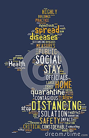 Social Distancing prevent infection Stock Photo