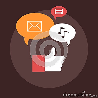 Social Engagement Vector Illustration