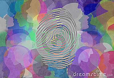 Social Identity Abstract Design Cartoon Illustration