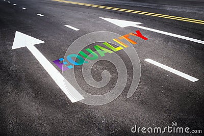 Social issue diversity concept and lgbt freedom idea Stock Photo