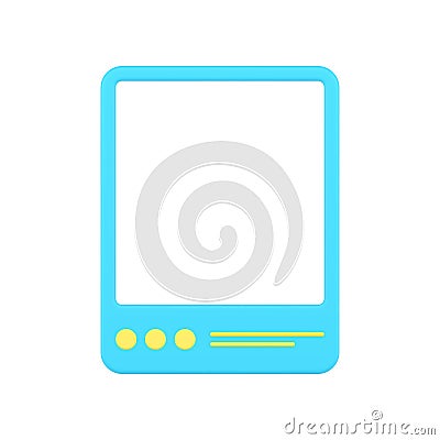 Social madia post frame 3d icon vector illustration Vector Illustration