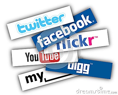 Social media Editorial Stock Photo