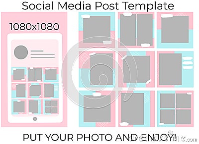 Social media banner template Vector Illustration