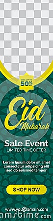 Social media banners for Eid Mubarak - Vector Illustration Vector Illustration
