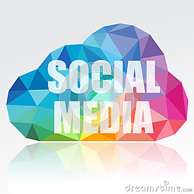 Social Media Cloud Stock Photo