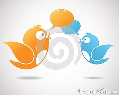 Social Media Communication Editorial Stock Photo