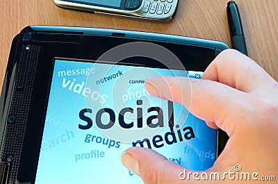 Social media concept Stock Photo