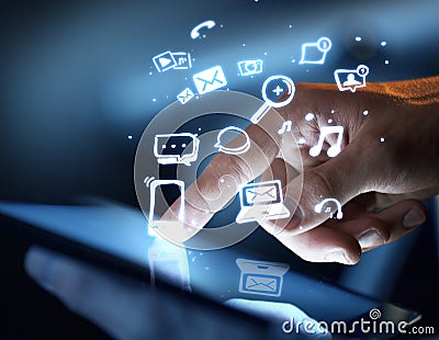 Social media concept Stock Photo