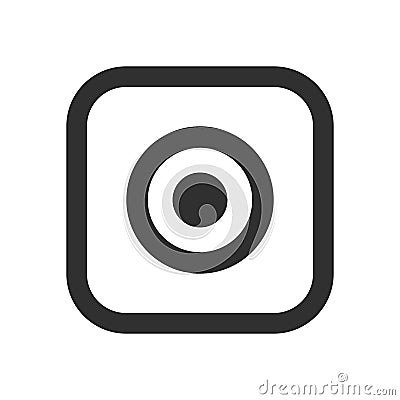 Social media icon, photo camera instagram icons Stock Photo