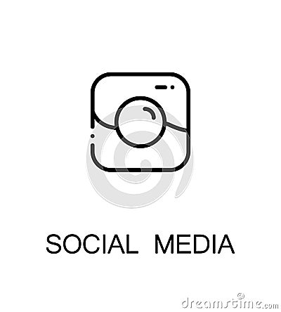 Social media icon. Vector Illustration