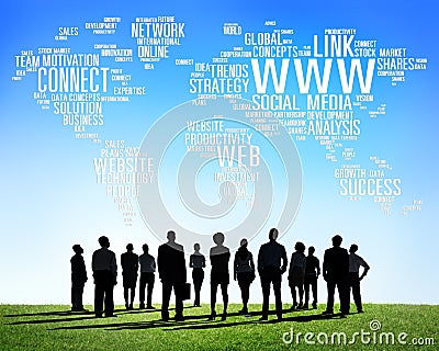 Social Media Internet Connection Global Communications Concept Stock Photo