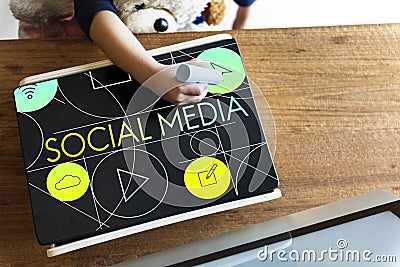 Social Media Internet Multimedia Concept Stock Photo