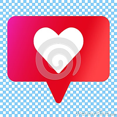 Social media like vector icon. Stock Photo