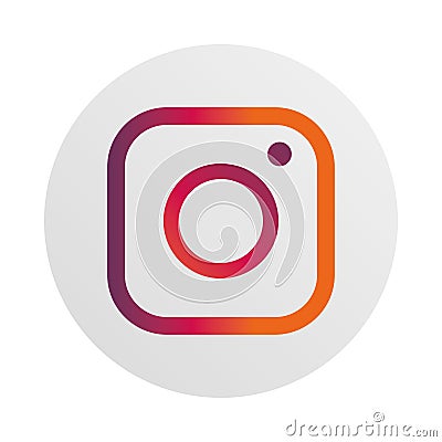 Social media logo, instagram photo video Vector Illustration