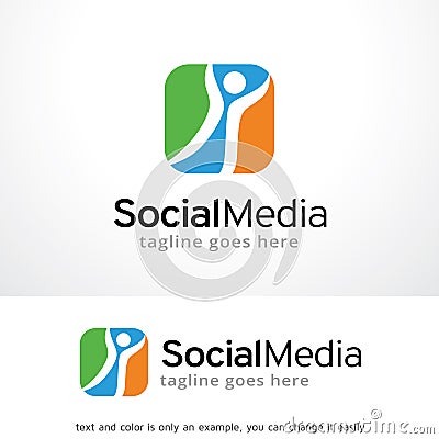 Social Media Logo Template Design Vector, Emblem, Design Concept, Creative Symbol, Icon Vector Illustration